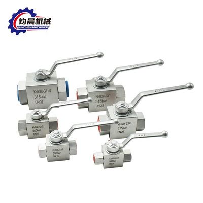 Бестселлер OEM-Hydraulik Kugel Hahn KHB3K Zweiwege-Dreiweg Eventil