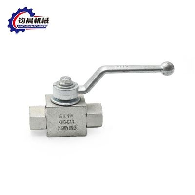 Настройка на заказ Zweiwege-Kugel Hahn KHB-G1/4 Serie Hydraulischer Hochdruck Port Размер